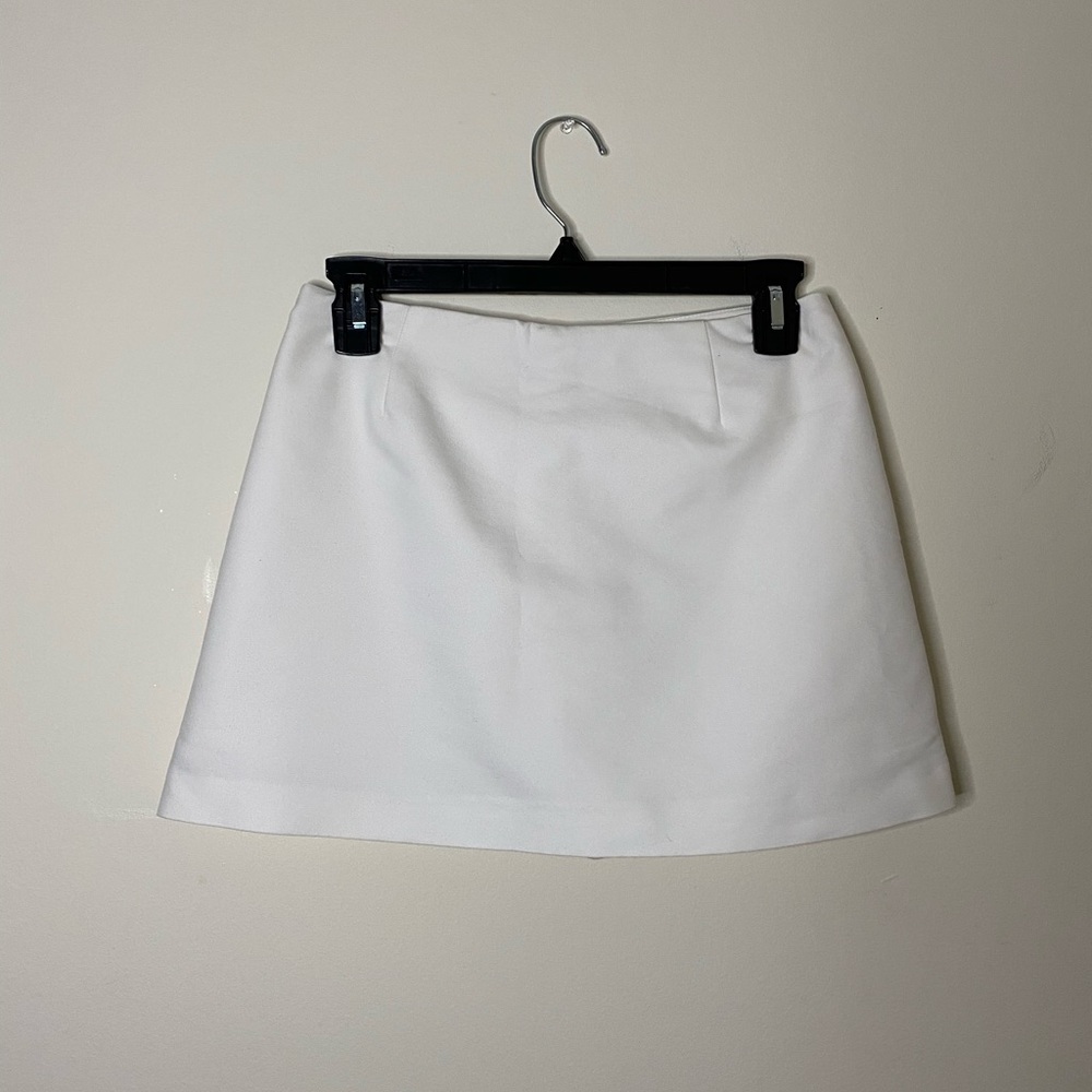 ZARA trafaluc collection white mini skort sz S